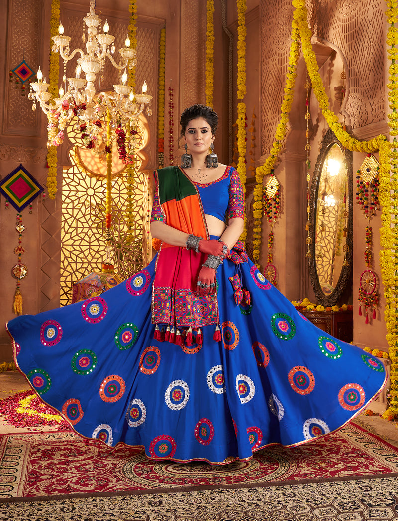 Designer blue lehenga choli for women for festive wear