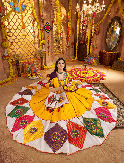 Readymade yellow chaniya choli set for women
