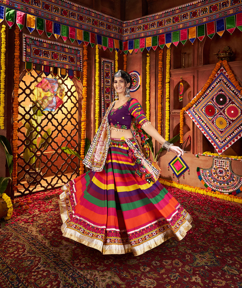 Buy Multicolor Cotton Chaniya Choli Online for Festive Wear