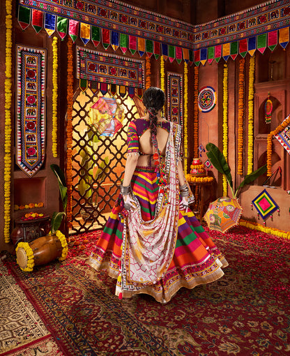 Lightweight Cotton Multicolor Chaniya Choli for Girls – Garba Outfit