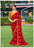 Red Soft Heavy Weightless Printed Saree Georgette Saree Anant Tex Exports Pvt.Ltd..