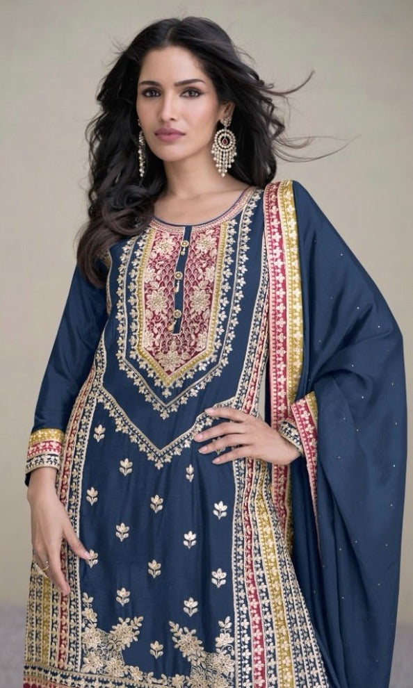 Gulkayra Designer Amayra Heavy  Designer Wedding Wear Suit D.No. 7442-C