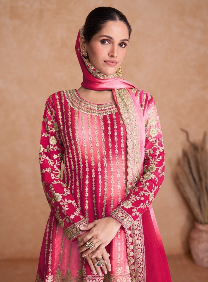 Boutique Designer 2D Chinon Party Wear Salwar Suite