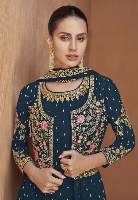 Gulkayra Designer Jasmeen Heavy Salwar Suit D.No. 7429-C