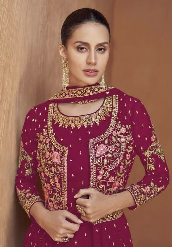 Gulkayra Designer Jasmeen Heavy Salwar Suit D.No. 7429-D