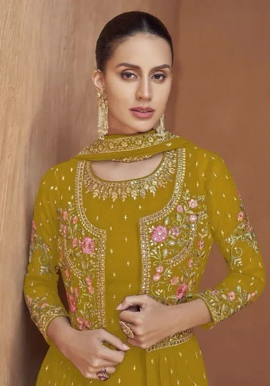 Gulkayra Designer Jasmeen Heavy Salwar Suit D.No. 7429-E