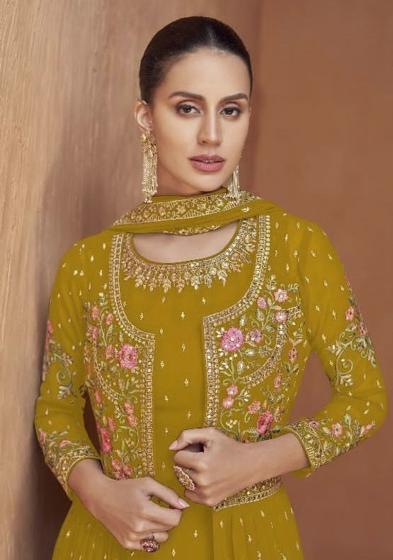 Gulkayra Designer Jasmeen Heavy Salwar Suit D.No. 7429-E