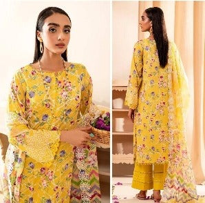 Sana Safinaz Chikankari Vol-2 Pure Cotton Suit D.No.3296