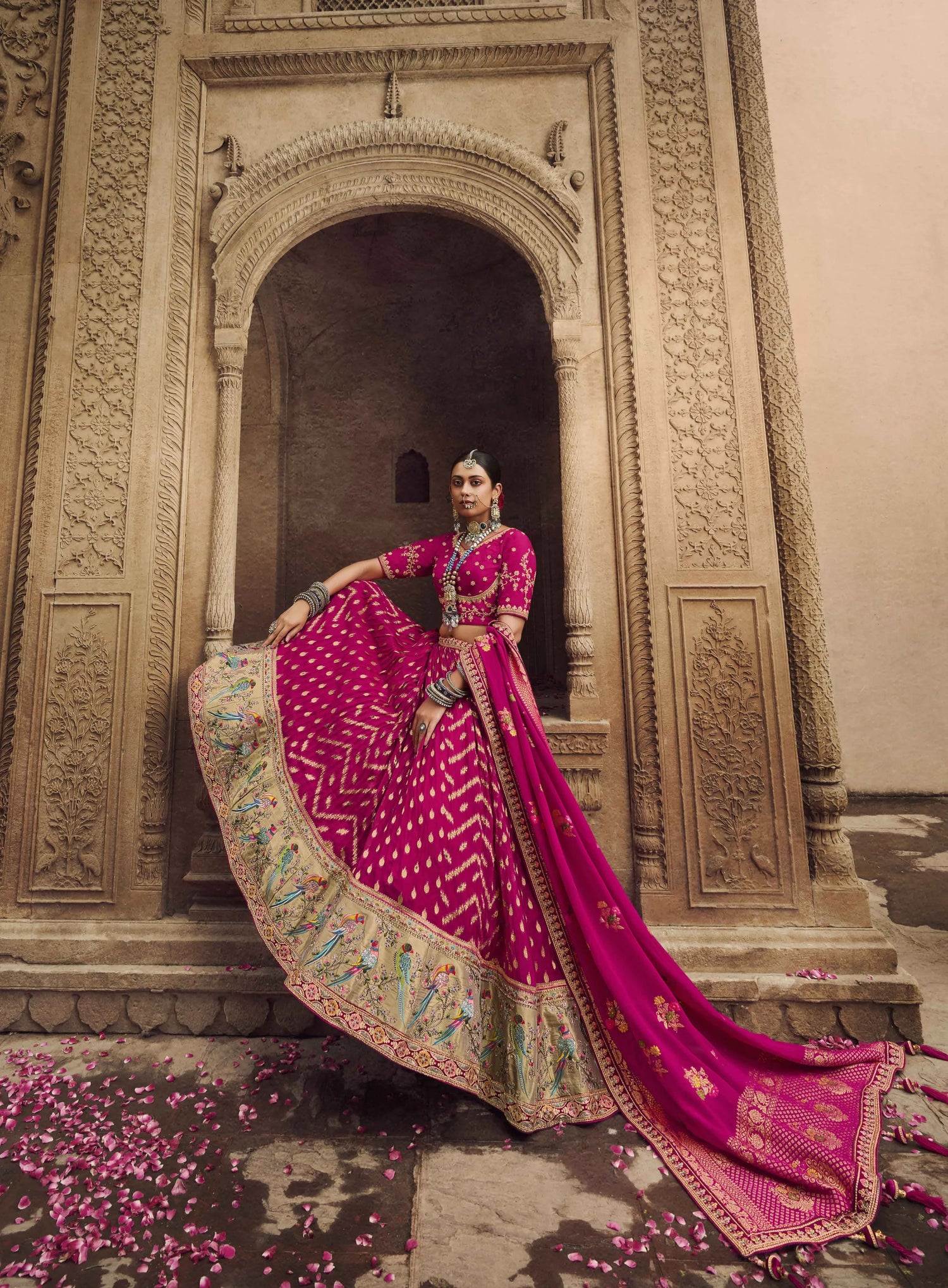 KESHAV VOL -1 BRIDAL WEAR LEHENGA D.NO. 104 - Anant Exports