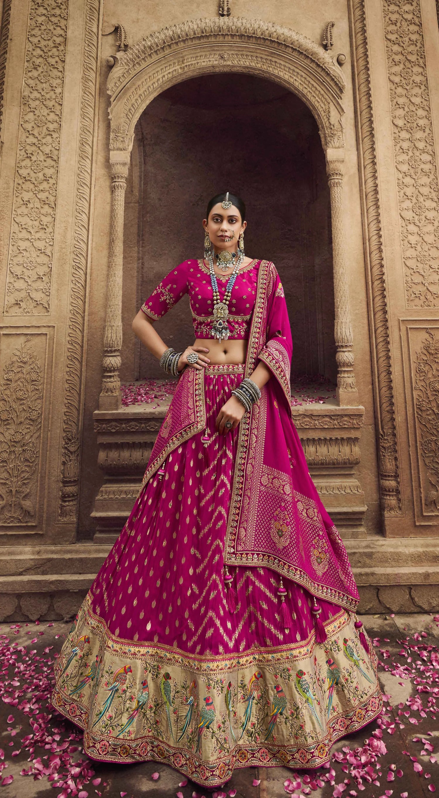 KESHAV VOL -1 BRIDAL WEAR LEHENGA D.NO. 104 - Anant Exports