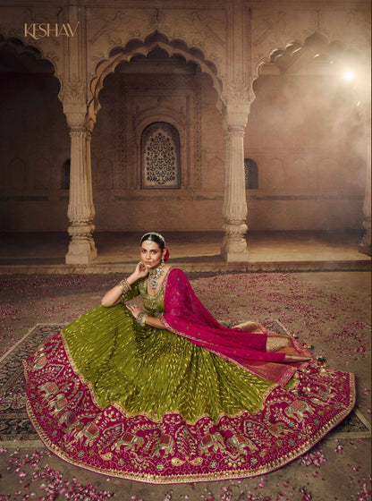 KESHAV VOL -1 BRIDAL WEAR LEHENGA D.NO. 105 - A - Anant Exports
