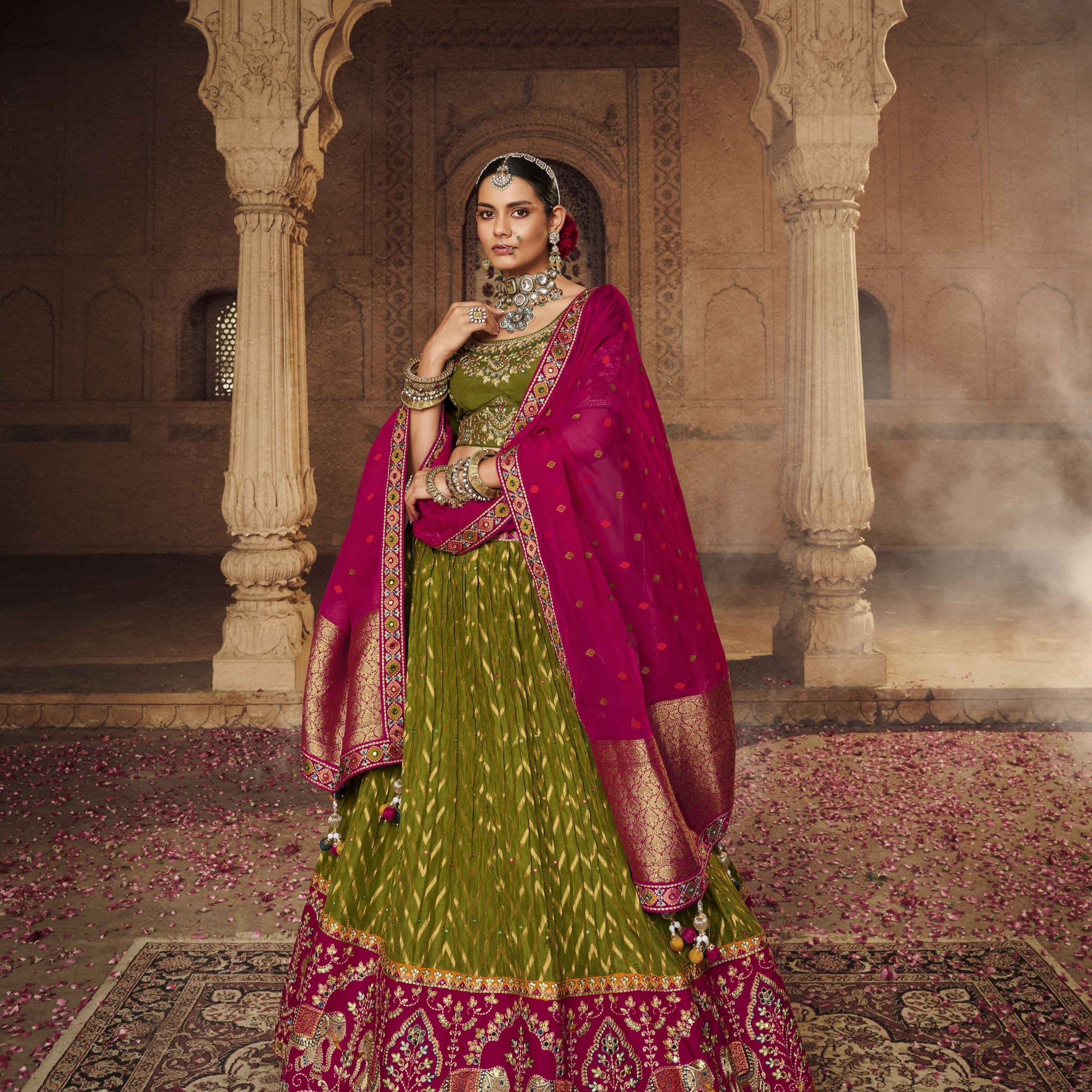 KESHAV VOL -1 BRIDAL WEAR LEHENGA D.NO. 105 - A