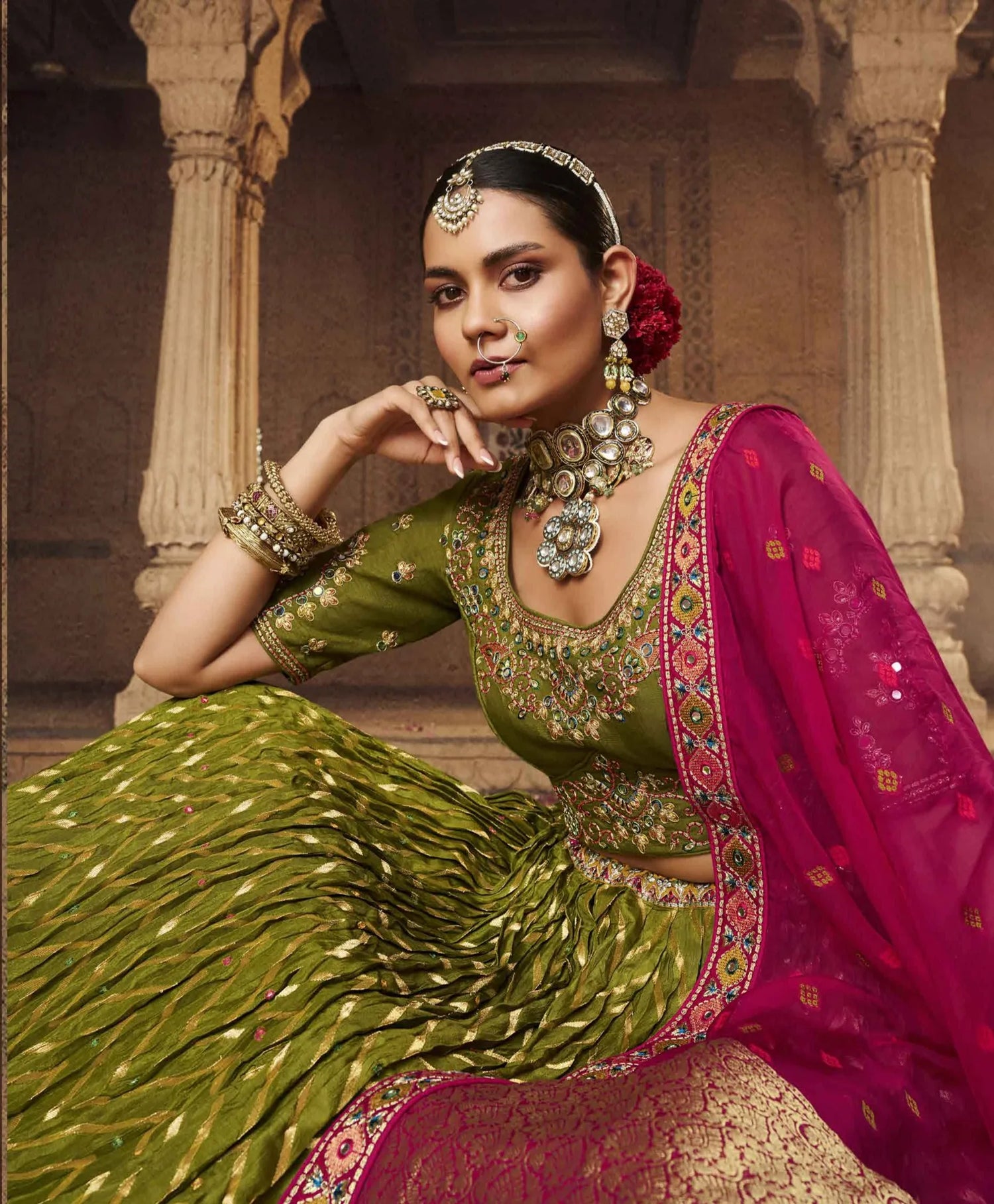 KESHAV VOL -1 BRIDAL WEAR LEHENGA D.NO. 105 - A - Anant Exports