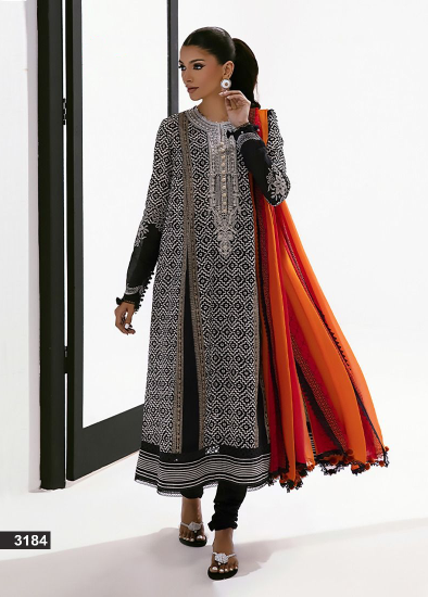 Shree Fab Jade Solitaire Vol-3 Designer Pakistani Suit D.No.3184