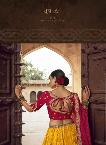 KESHAV VOL -1 BRIDAL WEAR LEHENGA D.NO. 105 - B - Anant Exports