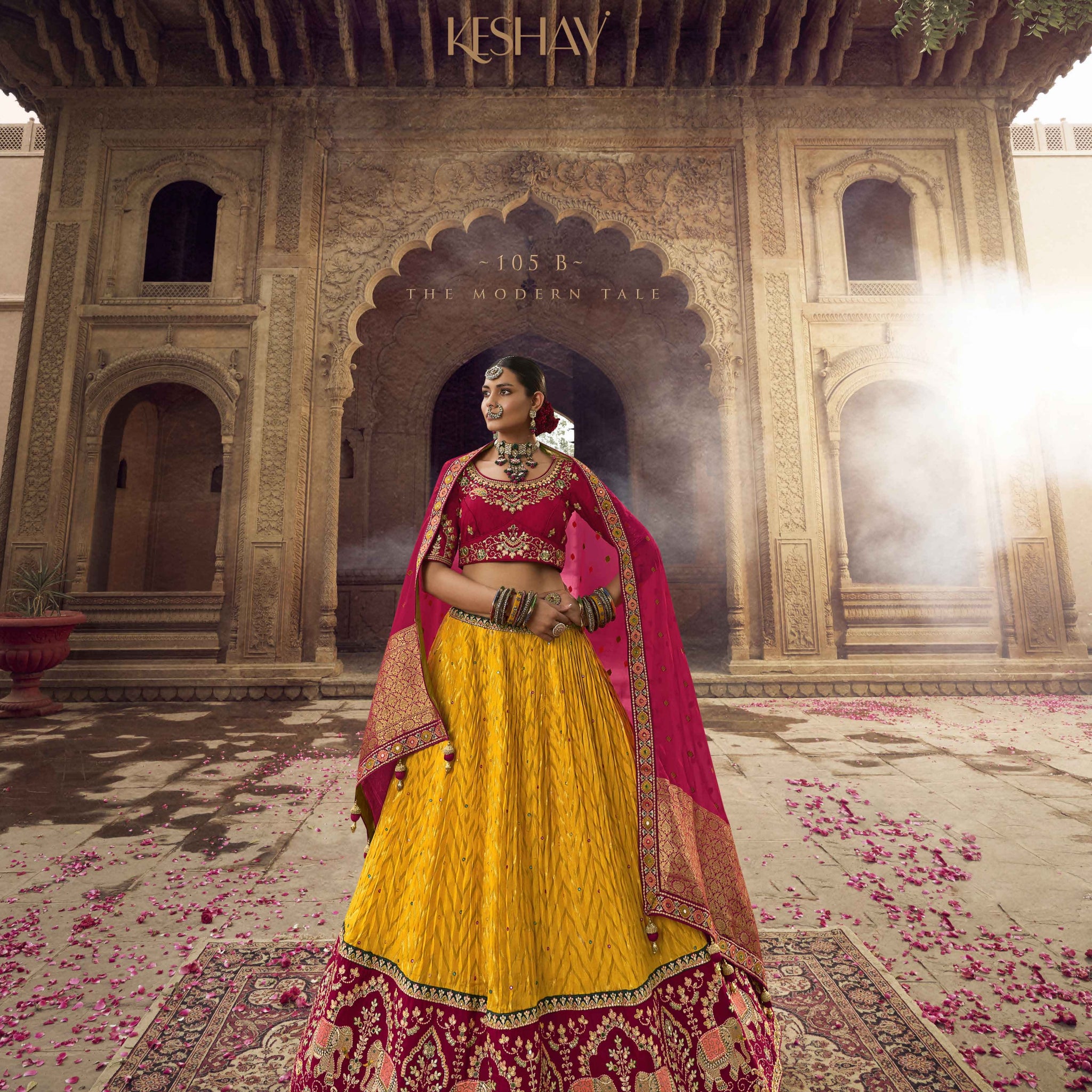KESHAV VOL -1 BRIDAL WEAR LEHENGA D.NO. 105 - B