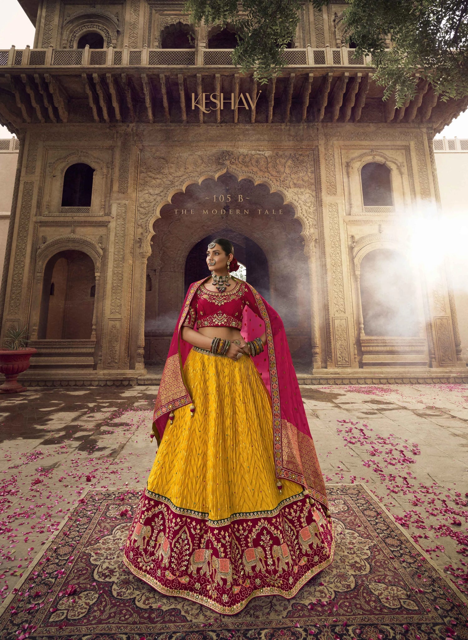 KESHAV VOL -1 BRIDAL WEAR LEHENGA D.NO. 105 - B - Anant Exports