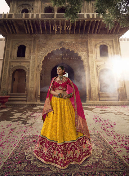 KESHAV VOL -1 BRIDAL WEAR LEHENGA D.NO. 105 - B - Anant Exports