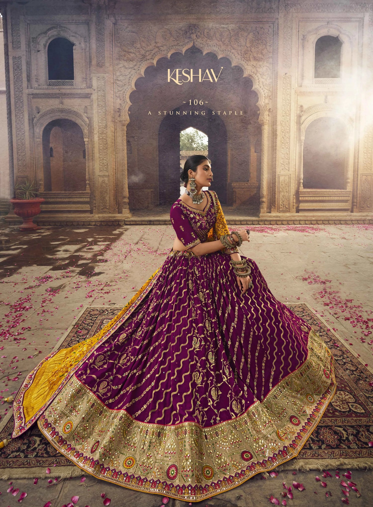KESHAV VOL -1 BRIDAL WEAR LEHENGA D.NO. 106 - Anant Exports