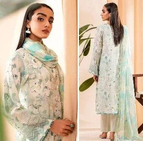 Sana Safinaz Chikankari Vol-2 Pure Cotton Suit D.No.3294