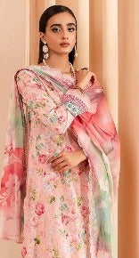 Sana Safinaz Chikankari Vol-2 Pure Cotton Suit D.No.3295