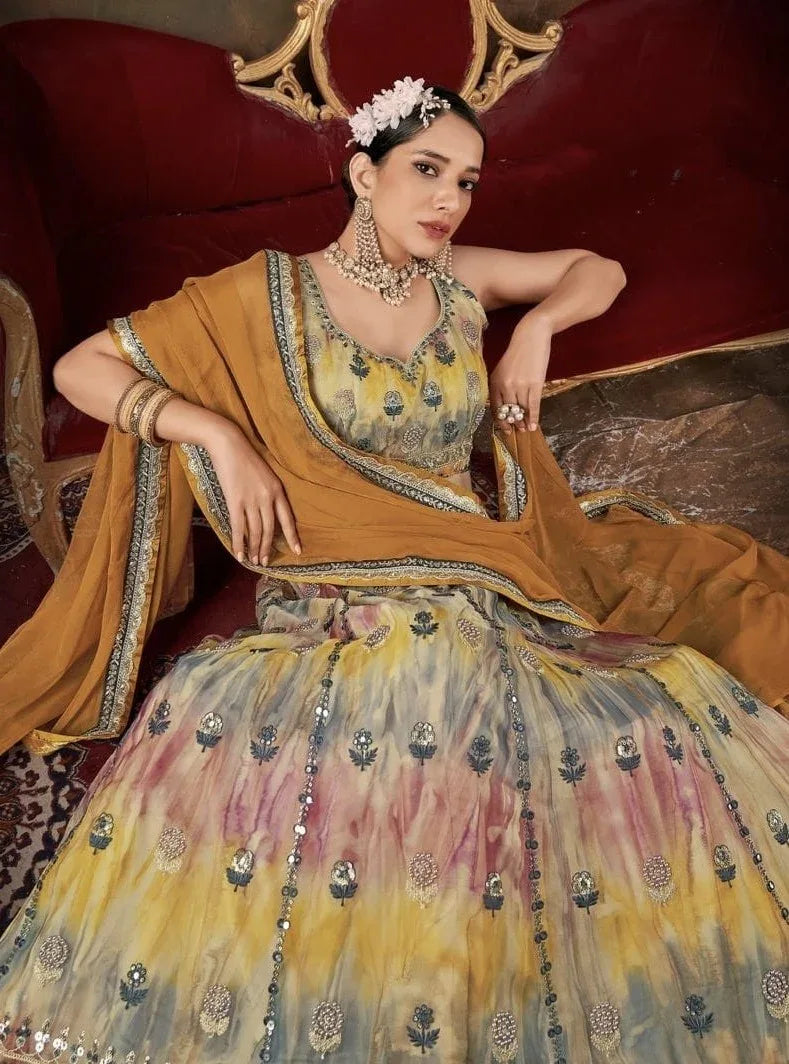 Beautiful Designer Wedding Lehenga Choli D.No.8007