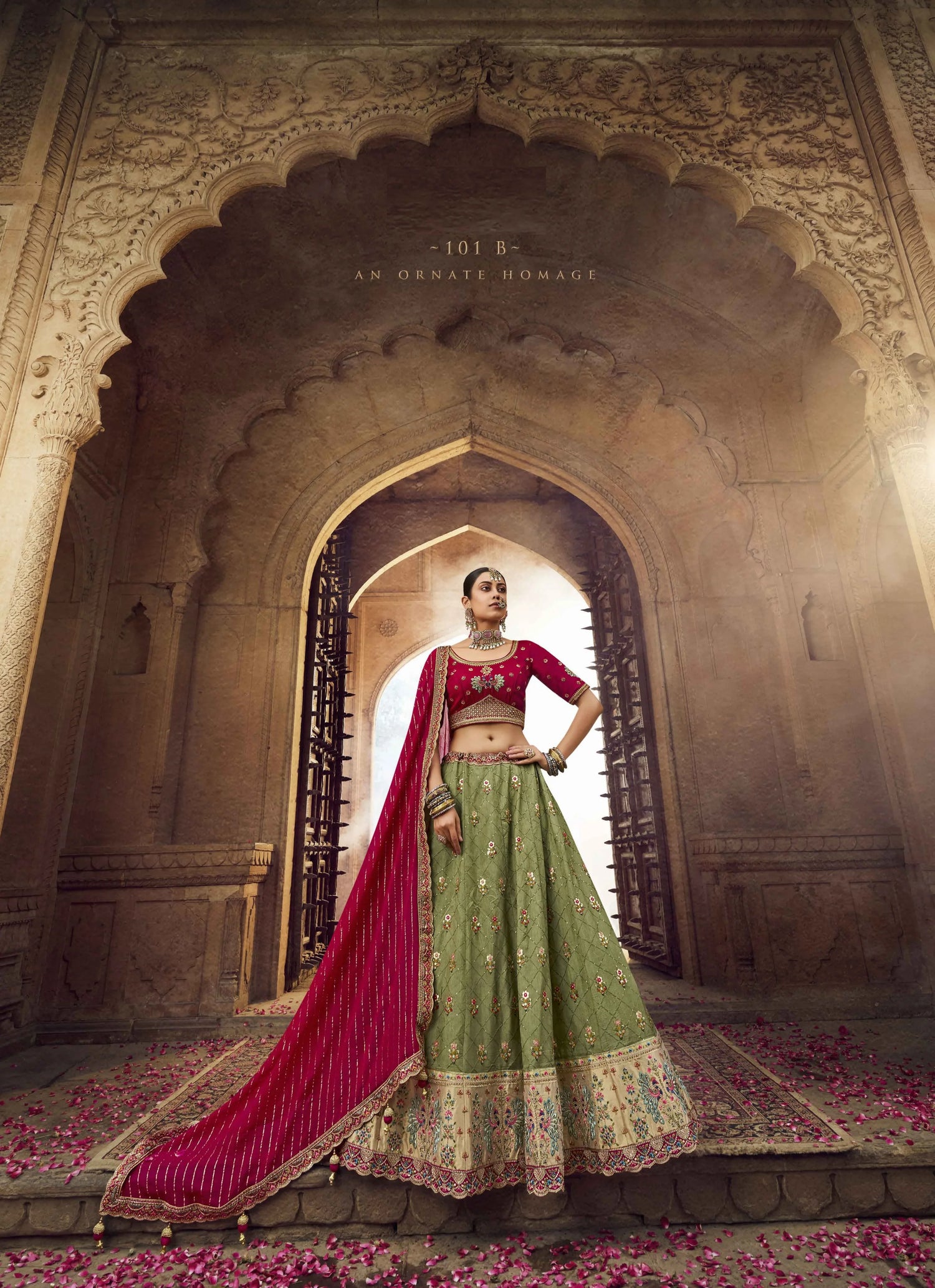 KESHAV VOL -1 BRIDAL WEAR LEHENGA D.NO. 101 - B - Anant Exports
