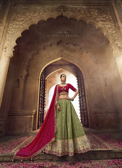 KESHAV VOL -1 BRIDAL WEAR LEHENGA D.NO. 101 - B - Anant Exports