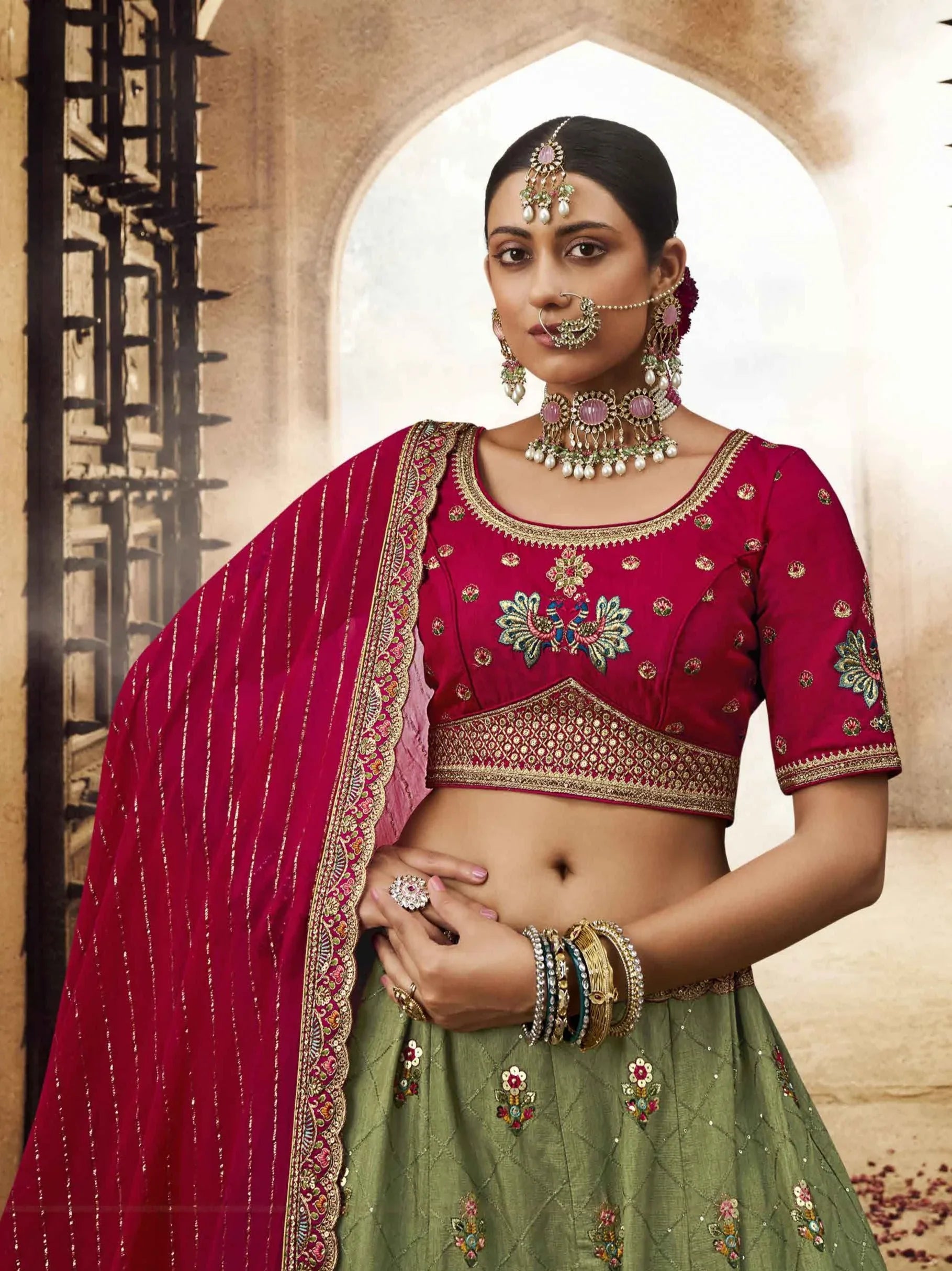 KESHAV VOL -1 BRIDAL WEAR LEHENGA D.NO. 101 - B - Anant Exports