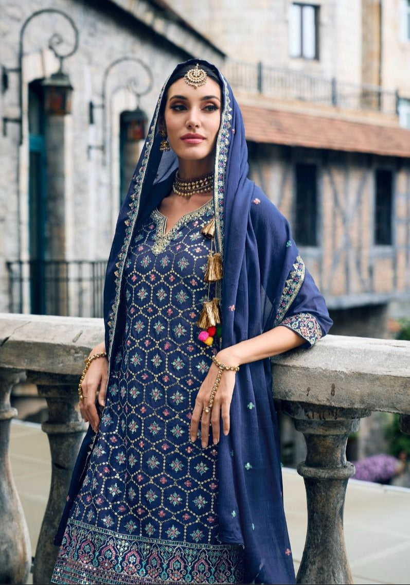 Designer Occasion Wear Mehak Punjabi Suit D.No.1599