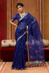Chill Blue Pure Soft Moonga Cotton Handloom Saree 