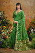 Green Pure Soft Tussar Handloom Silk Saree 