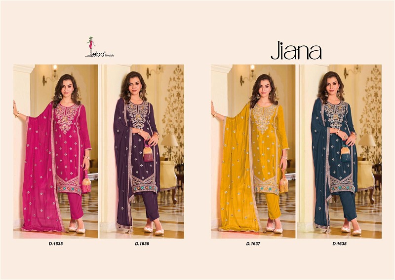 Eba Jiana Premium Silk Designer Salwar Kameez (1599x04)
