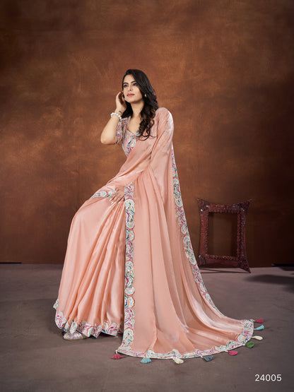 Satin Silk Saree