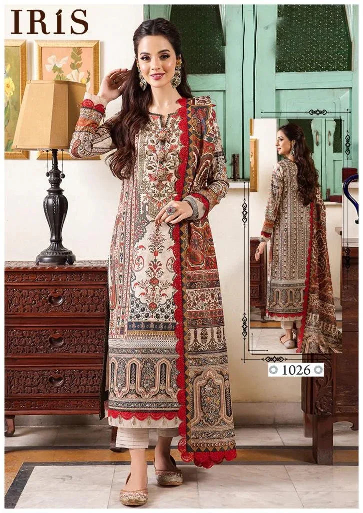 Iris Afsanah Vol 3 Luxury Heavy Cotton Dress Material (355x10)