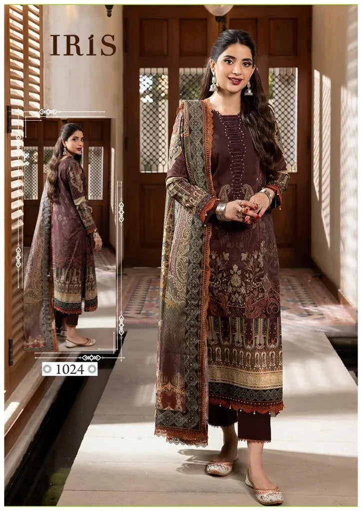 Iris Afsanah Vol 3 Luxury Heavy Cotton Dress Material (355x10)