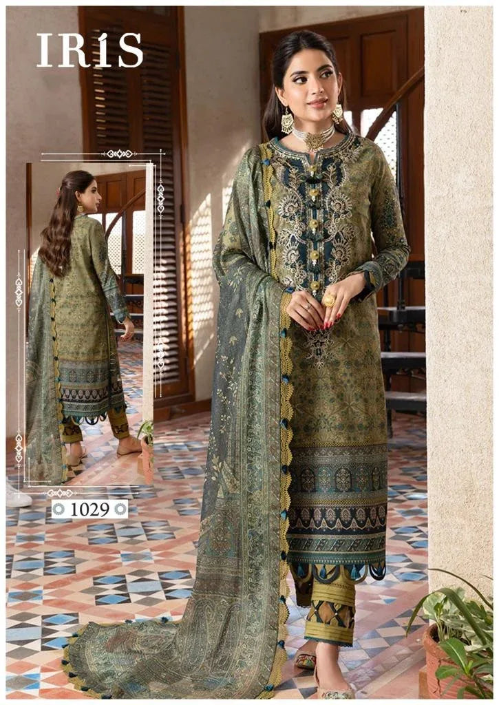 Iris Afsanah Vol 3 Luxury Heavy Cotton Dress Material (355x10)