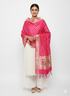 Pink Pure Banarasi Paithani Weaving Duptta Banarasi Duppata Anant Tex Exports Pvt.Ltd..