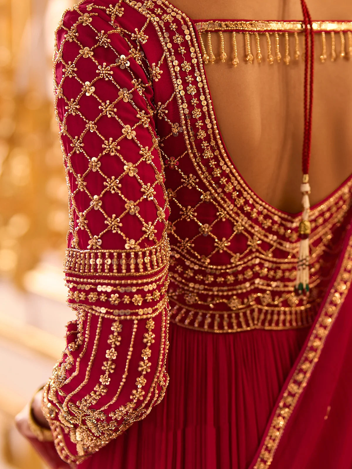 Majestic Pink Heavy Embroidered Georgette Anarkali Gown with Dupatta