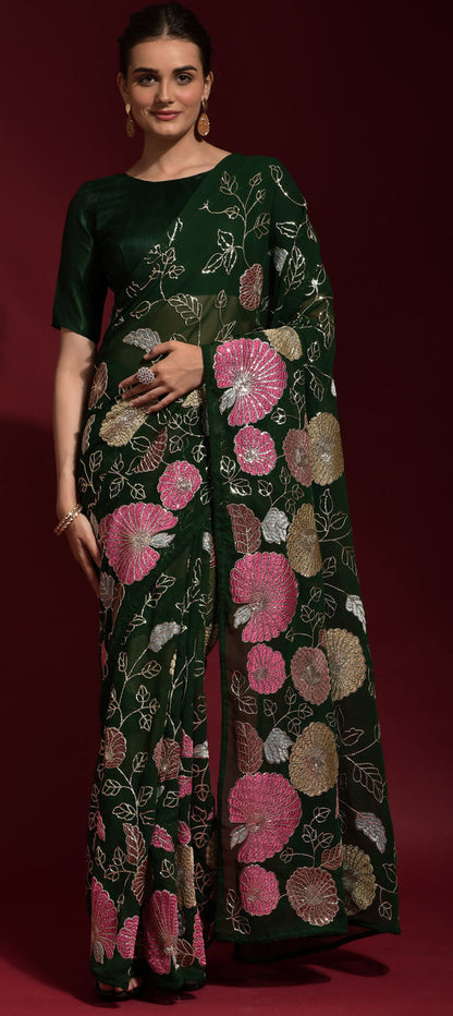 Sequins Saree