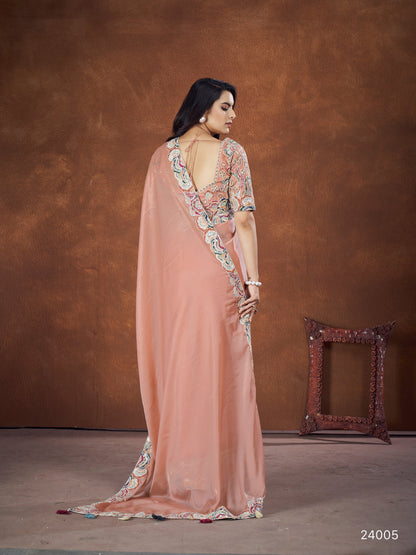Satin Silk Saree