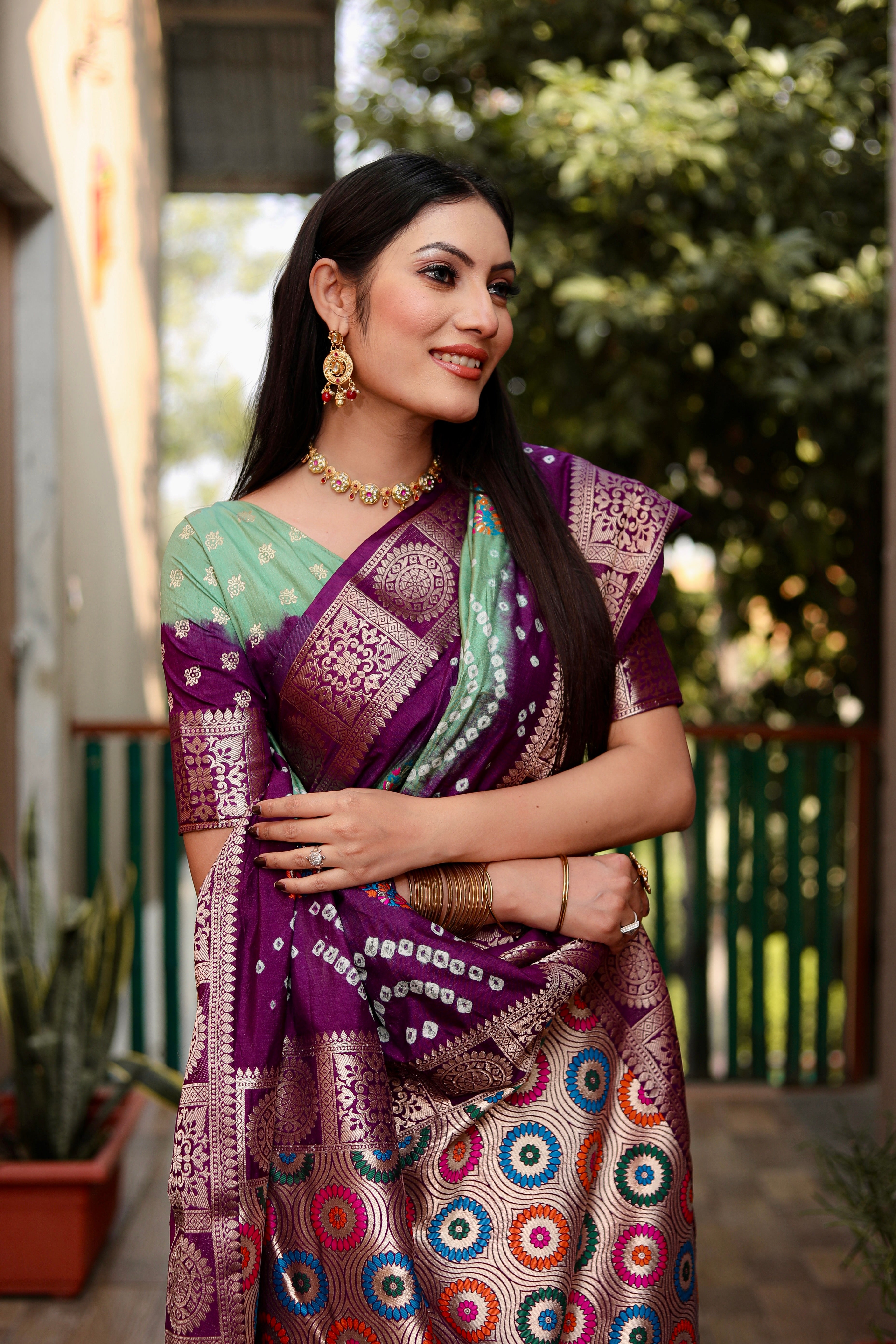 Bandhej Saree