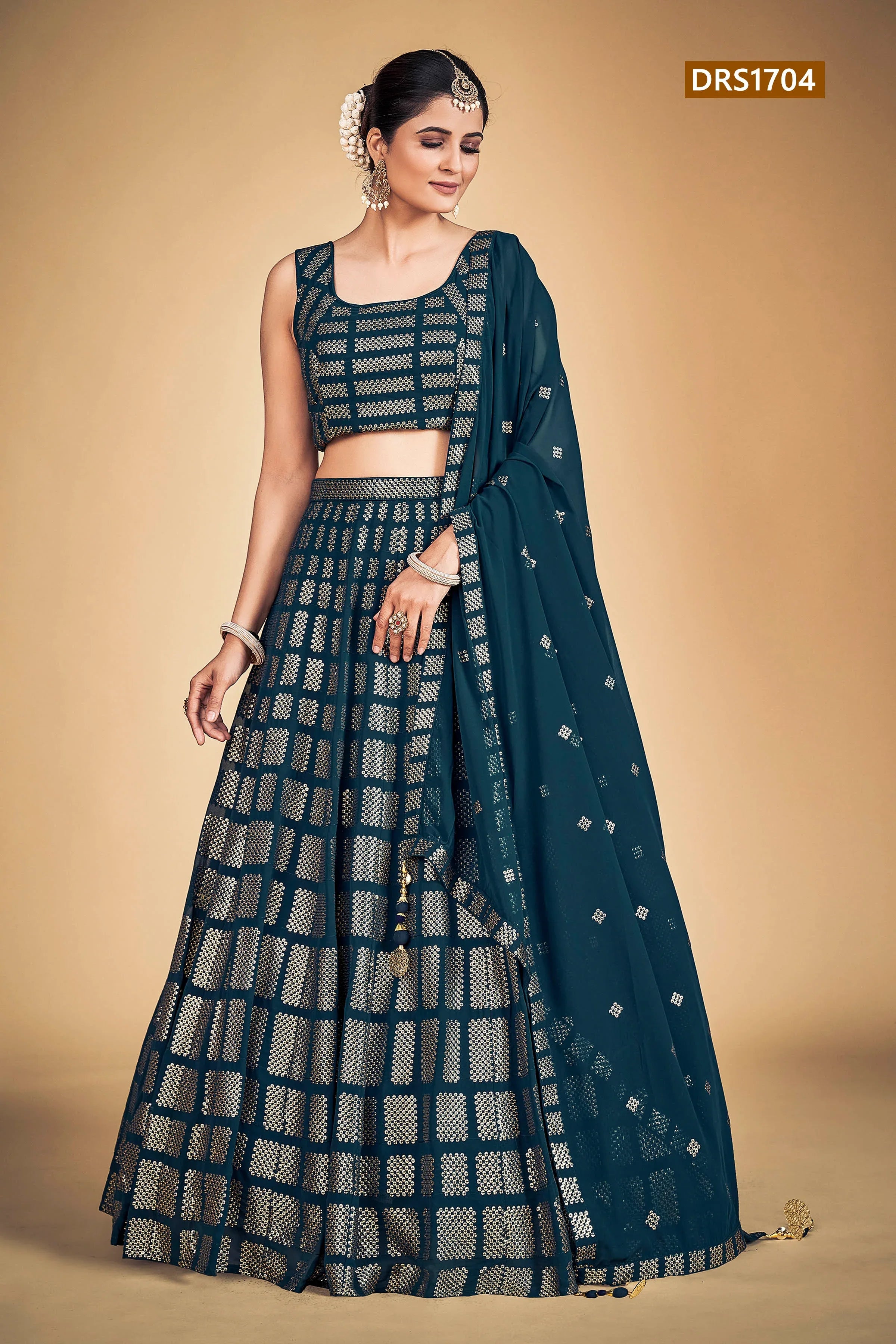 Sophia Designer Fancy Wear Lehenga D.No 1704 - Anant Exports