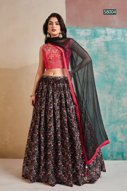 Floral Vol 6 Designer Occasion Wear Lehenga D.No 58004 - Anant Tex Exports Private Limited