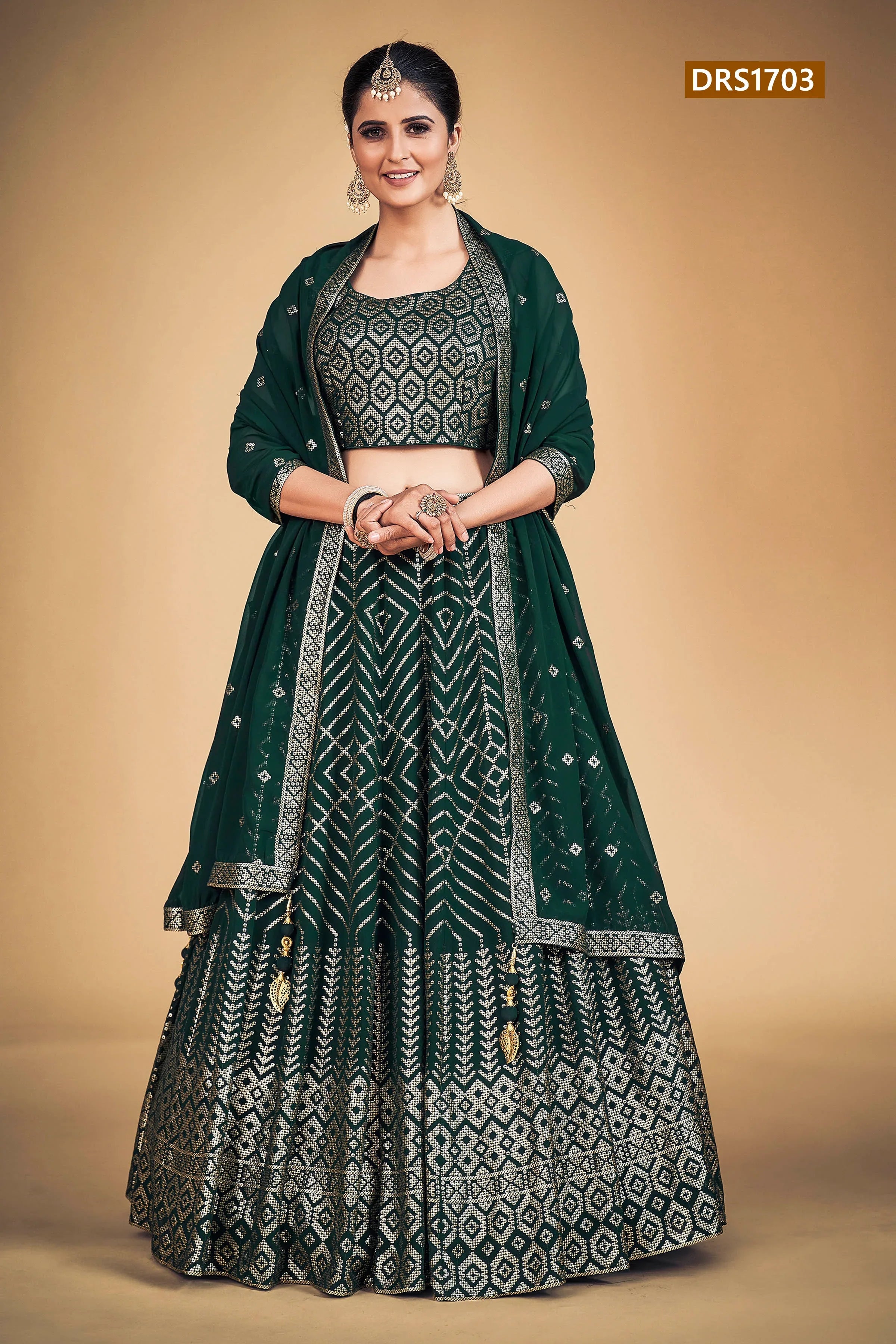 Sophia Designer Fancy Wear Lehenga D.No 1703 - Anant Exports