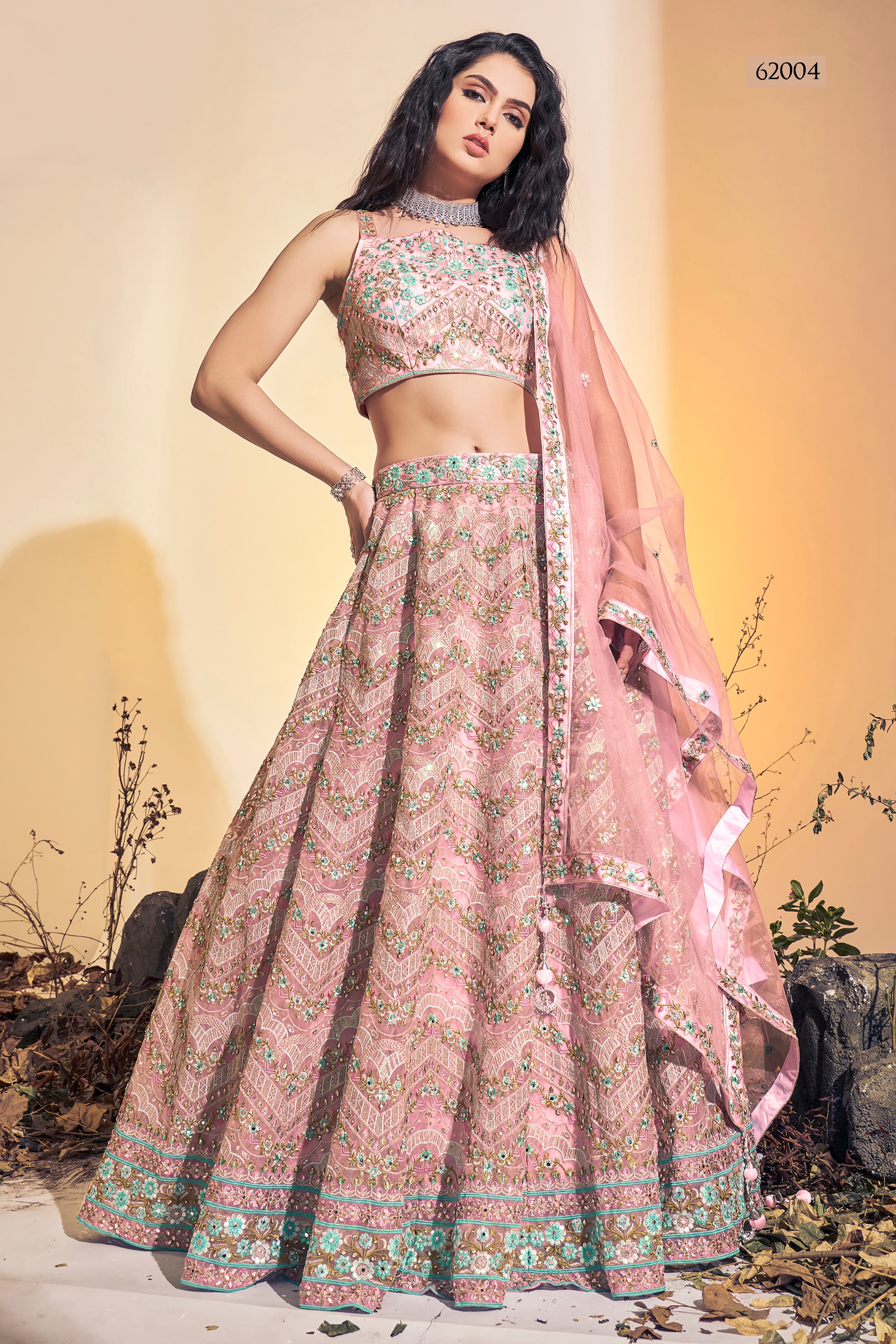 Floral Vol 8 Designer Occasion Wear Lehenga D.No 62004 - Anant Tex Exports Private Limited