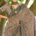 Mulmul Cotton Handblock Print Saree