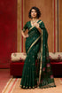 Green Pure Soft Moonga Cotton Handloom Saree 