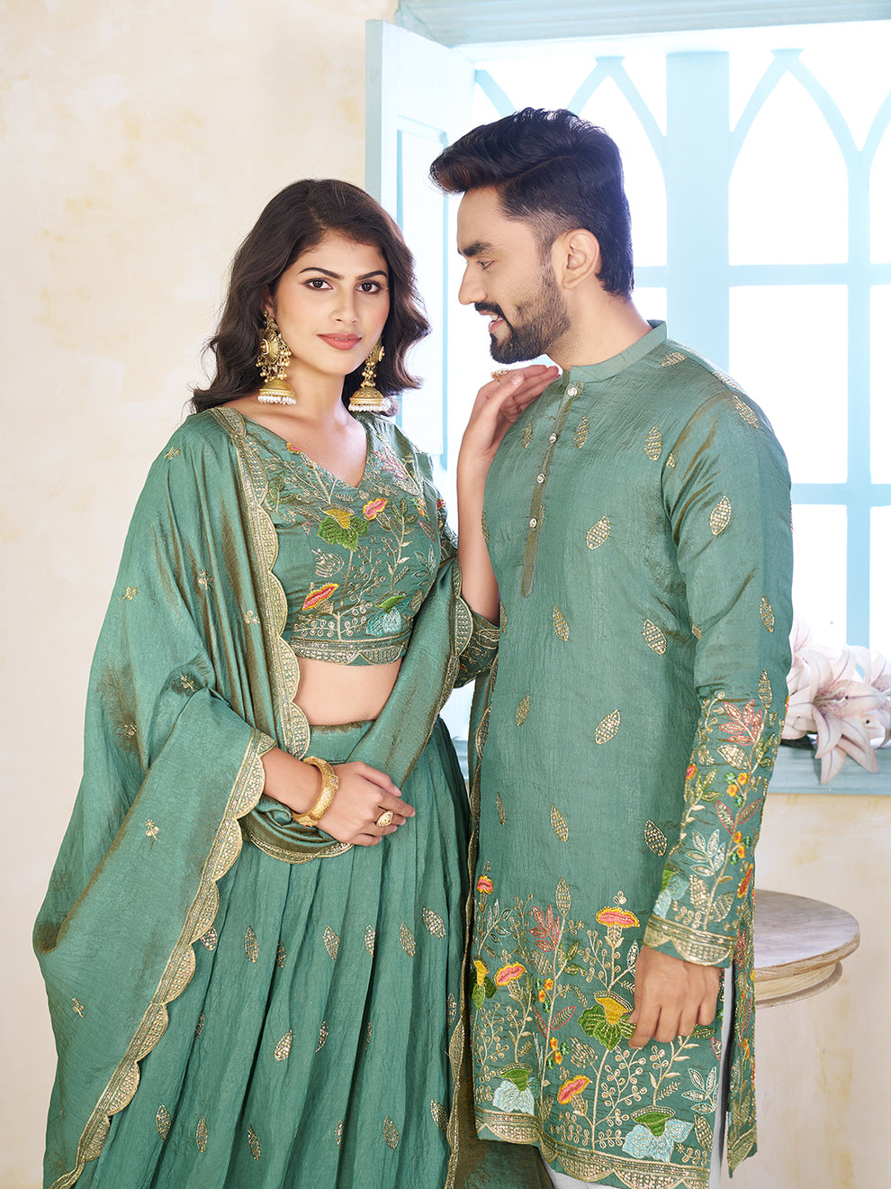 Couple Wear Lehenga Choli