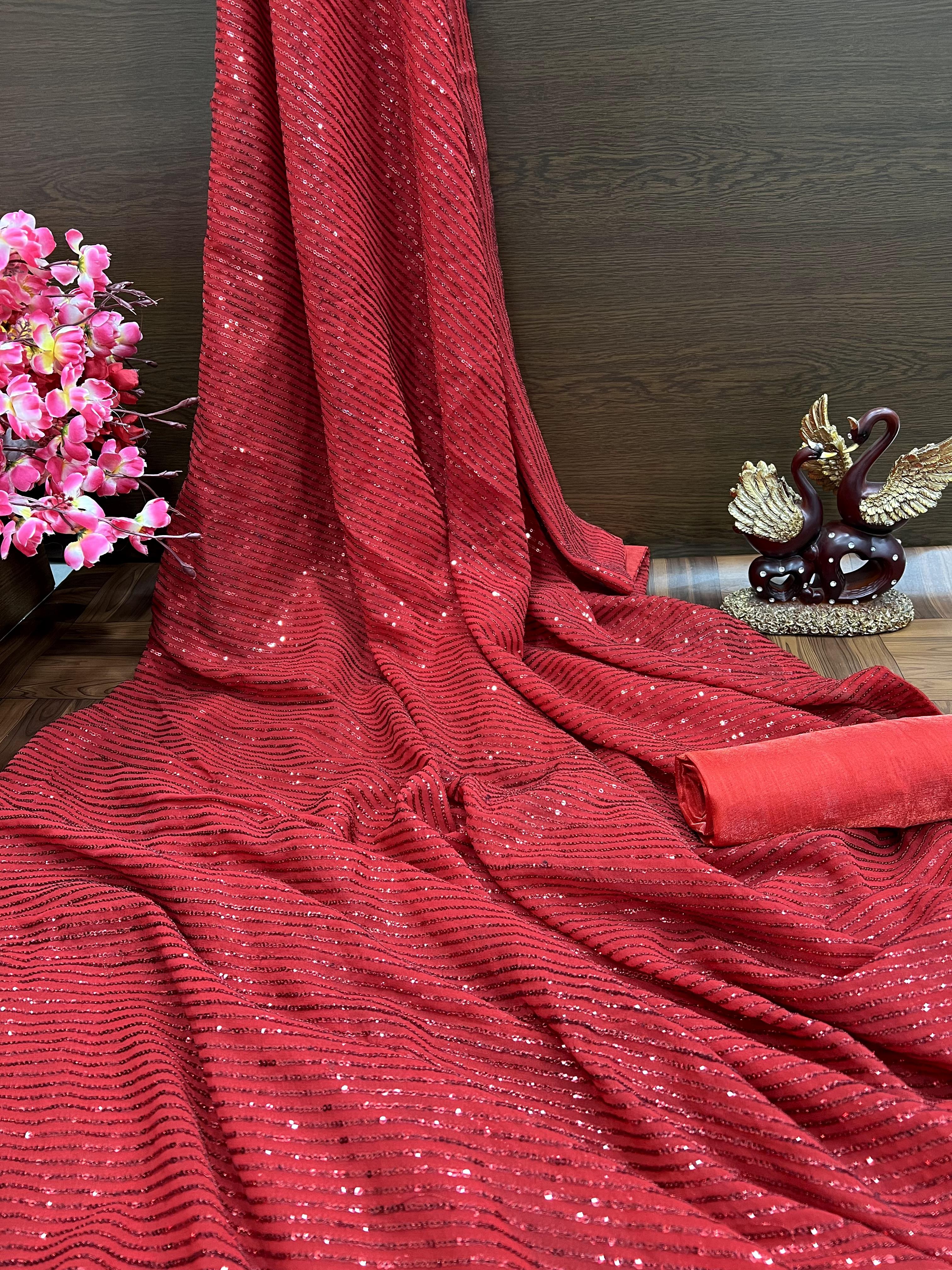 Sequins Saree